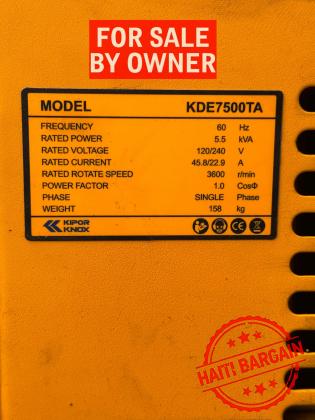 KIPOR 5.5 KW (2025) - FOR SALE BY OWNER