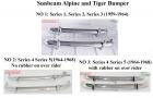 unbeam Alpine S1 S2 S3 (1959-1964) Sunbeam Alpine S4/S5 (1964-1968) and Sunbeam Tiger (1964-1967)